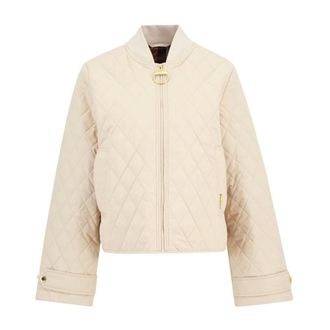 Barbour Down Jackets, female, Beige, Size: XL Whillan Quilted Jacket