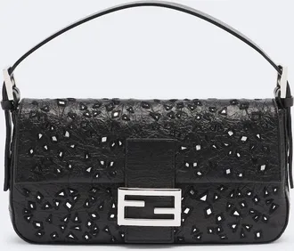 Fendi Borsa a spalla Baguette 26424 Small in pelle