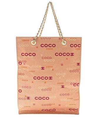 Chanel Vintage Coco Logo Tote (Authentic Pre-Loved)