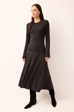Marie Oliver Kaylan Skirt in Gunmetal at Nordstrom, Size X-Small