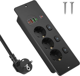 OEM Cable De Alimentaci&oacute;n Integrado Con Usb C Pd De 20 W, Conexi&oacute;n De 3 V&iacute;as Conmutable Individualmente, Conexi&oacute;n Integrada Con Cable De 2 M, Conexi&oacute;n De 