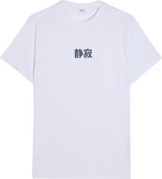 Aspesi Graphic Print T-Shirt - Heren - T-shirts - Wit - XL - Katoen - Tops