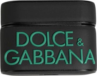 Dolce & Gabbana Phone Accessories, female, Black, Size: ONE SIZE Smy11345-P Flip Holder AirPods Case