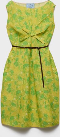 Prada Floral print cloquet dress