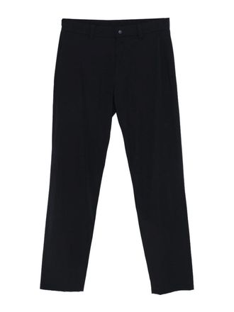 Aspesi Straight-Leg Trousers In Blue Navy