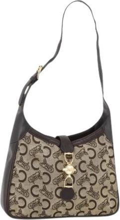 Celine Pre-owned Vintage Schoudertas - Dames - Vintage Schoudertas - Beige - ONE Size - Leer - Vintage