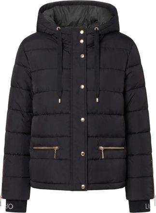 Liu Jo Gewatteerde Jas - Dames - Winterjassen - Zwart - S - Leer - Jassen