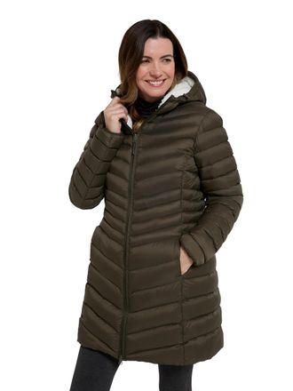 Mountain Warehouse Florence Womens Fur Lined Padded Jacket - Thermal tested -40&deg;C Puffer Coat with Microfibre Insulation - Autumn, Winter, Outdoors & Travelling Khaki Wo