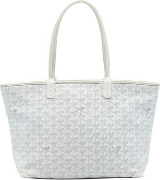 Goyard Pre-owned Printed Coated Canvas Tote - Dames - Vintage Shopper - Wit - ONE Size - Vintage