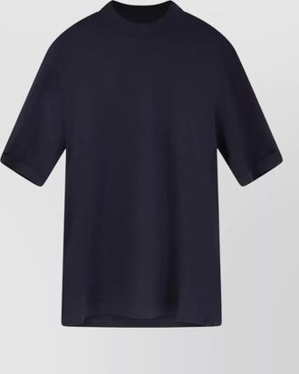 Brunello Cucinelli cotton mock neck short-sleeve t-shirt