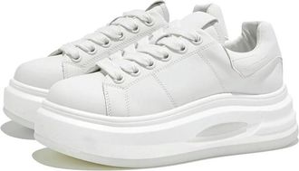 Generic ZBDP Womens Sneakers Shoes Flat Casual Platform Women Skateboard Shoes Large-Size Running Female White Shoes