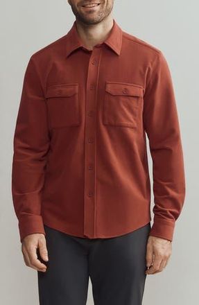 Rhone Stowaway Overshirt in Cinnamon Heather at Nordstrom Rack, Size Small