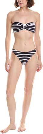 Milly 2Pc Nautical Metallic Stripe Bandeau Set