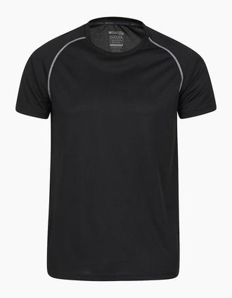 Mountain Warehouse Mens Mountain Warehouse Mens Endurance Breathable T-Shirt - Black - Size: 46/Regular