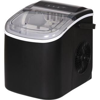 HOMCOM Macchina per il Ghiaccio in Casa da 9 Cubetti in 6-12 Minuti
