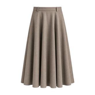 Max Mara Rokken, Dames, Beige, S, Midi Rok