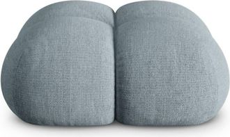 Cosmopolitan Design Puf tejido estructural azul pastel