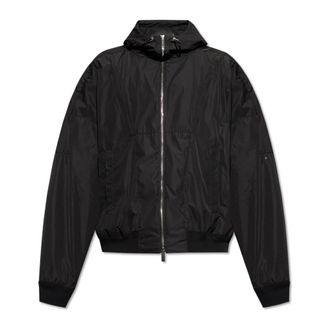 Dsquared2 Capuchonjack - Heren - Zomerjassen - Zwart - 2XL - Satijn - Jassen