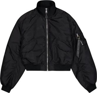 Alpha Industries Ma-1 Cropped Bomberjack - Dames - Bomber jackets - Zwart - L - Polyester - Jassen