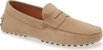 Tod's Penny Loafer Driving Shoe in Biscotto at Nordstrom, Size 10.5Us