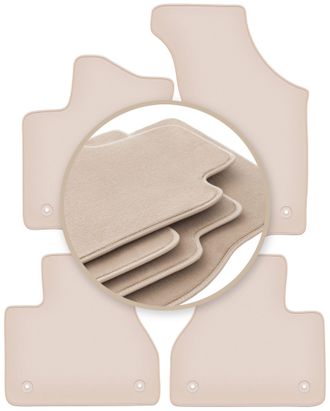 OEM Alfombrillas Premium Beige Para Volkswagen Phaeton Sed&aacute;n 2002-2016
