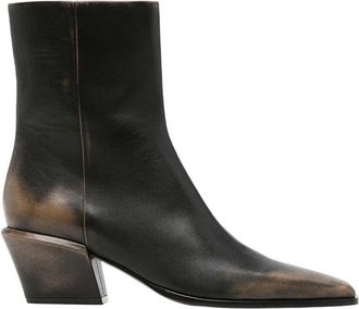 PARIS TEXAS Black Leather Boots