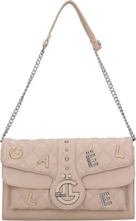 Ga&euml;lle Paris Gaelle Beige - Dames - Schoudertassen - Beige - ONE Size - Leer - Tassen