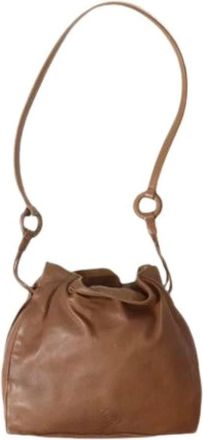 Loewe Pre-owned Bucket Bag - Dames - Vintage Tas - Bruin - ONE Size - Leer - Vintage