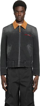 Marni Canvas Jacket With Contrast Collar