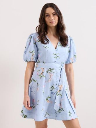 Phase Eight Velma Floral Mini Dress in Blue at Nordstrom, Size 10