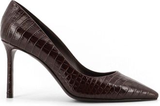 Jimmy Choo London Romy 85 Leather Pumps With Croco Effect