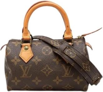 Louis Vuitton Pre-owned Mini Speedy - Dames - Vintage Mini Tas - Bruin - ONE Size - Leer - Vintage