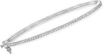RS Pure by Ross-Simons Diamond Bangle Bracelet in Sterling Silver