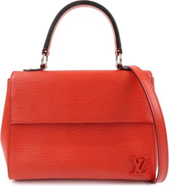 Louis Vuitton Cluny Top Handle Epi Leather Red Leather Handbag (Pre-Owned)