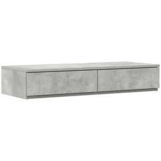 vidaXL Vidaxl - Bed Drawers Concrete grey 100 x 36.5 x 16.5 cm Engineered wood