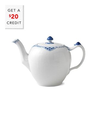 ROYAL COPENHAGEN Princess Tea Potwith $20 Credit