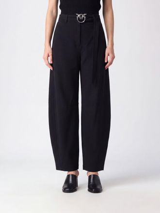Pinko Pantaloni baggy New Lexy a vita alta con cintura e logo