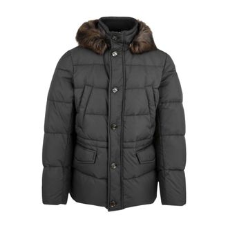 Moorer Heren, Jassen, Blauw, Maat: 4XL Leer