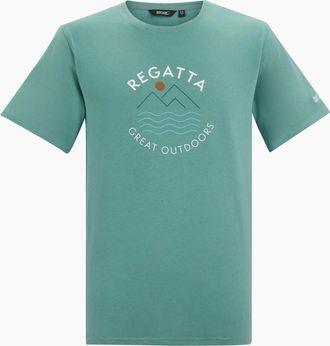 Regatta Mens Regatta Mens Cline IX Wavy Lines T-Shirt - Blue - Size: 44