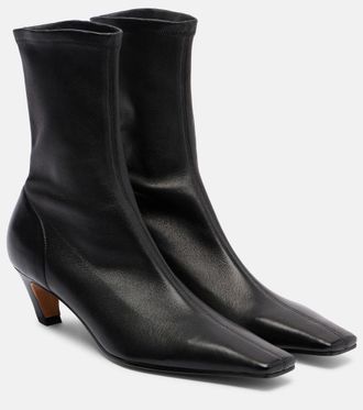 Khaite Arizona 50 leather ankle boots