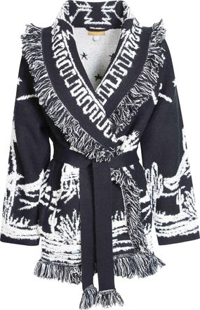 Alanui Canyon Spirit Southwestern Pattern Fringe Cardigan