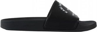 Karl Lagerfeld Kondo Maison Slide - Heren - Sandalen - Zwart - 42 EU - Leer - Schoenen