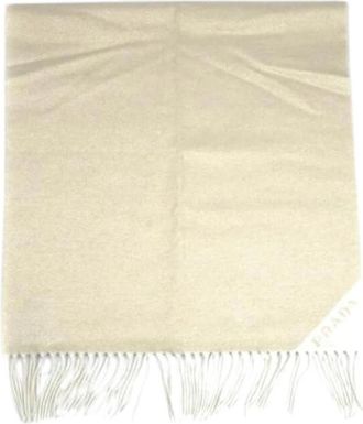 Prada Pre-owned Cashmere Sjaal - Dames - Vintage Accessoires - Beige - ONE Size - Vintage