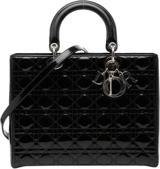 Dior Pre-owned Lady Dior - Dames - Vintage Handtas - Zwart - ONE Size - Vintage