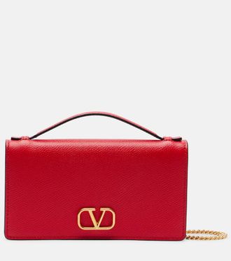 Valentino Garavani VLogo Mini leather wallet on chain