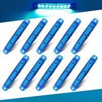 OEM 10 Luces De Posici&oacute;n Laterales Azules, 1224 V, 3,9 Pulgadas, 9 Led, Para Cami&oacute;n, Remolque, Delanteras Y Traseras, Impermeables