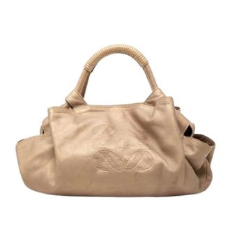 Loewe Pre-owned Aire Hobo Bag - Dames - Pre-owned - Beige - Maat: ONE Size Leer