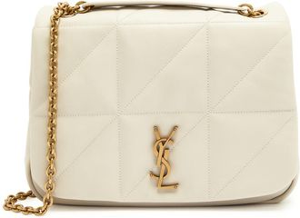 Saint Laurent Jamie 4.3 Medium Leather Shoulder bag - White - One Size