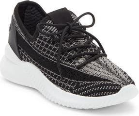 Elie Tahari Patterned Knit Sneaker in Black at Nordstrom Rack, Size 7.5