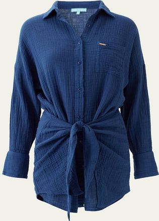 Melissa Odabash Sara Mini Shirtdress Coverup